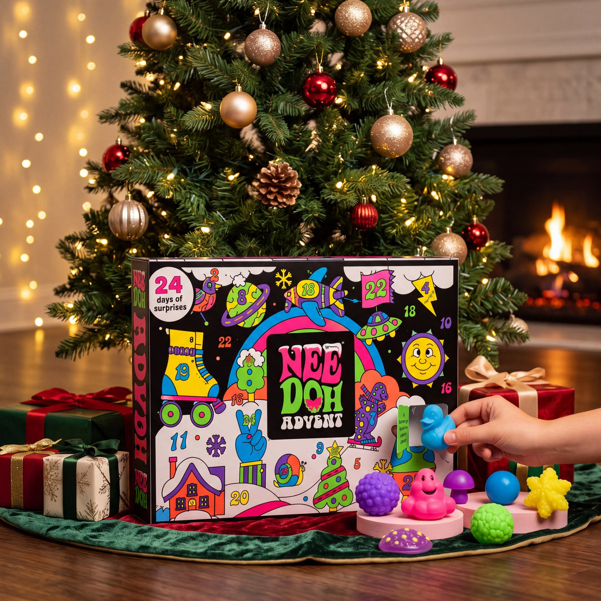The calendar under the Christmas tree