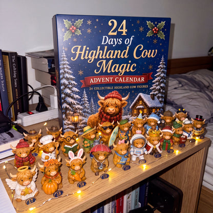 The moo crew lined up on the bedroom shelf